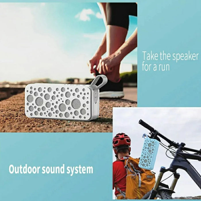 IPX4 Waterproof Portable Bluetooth-compatible Speaker High Power Sound Bar Wireless TWS Stereo Music Player - Blue - 4
