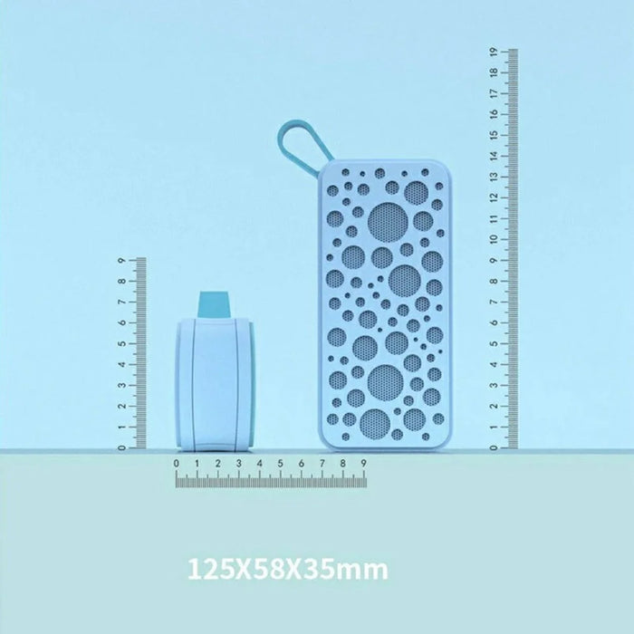 IPX4 Waterproof Portable Bluetooth-compatible Speaker High Power Sound Bar Wireless TWS Stereo Music Player - Blue - 7