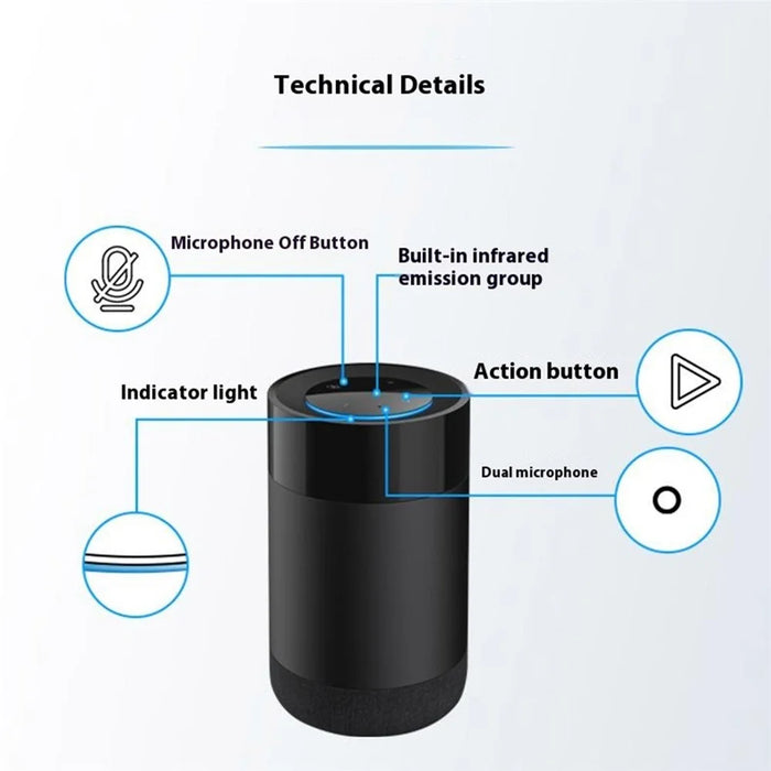 W35 Infrared Smart Speaker AI Voice Interaction 9 Countries Voice Smart Speaker Built-In Alexa Voice Platform - 5