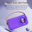 CYBORIS T4 Portable Retro Children Karaoke Speaker 15W Home Entertainment Bluetooth-compatible Speaker with 2 Microphones - Pink - 3