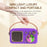 CYBORIS T4 Portable Retro Children Karaoke Speaker 15W Home Entertainment Bluetooth-compatible Speaker with 2 Microphones - Pink - 7