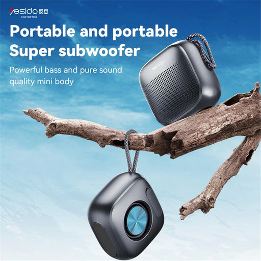 YESIDO YSW24 Portable Mini Speaker, Bluetooth-compatible 5.3 Speaker, CD Diaphragm, 1000mAh Battery - 2
