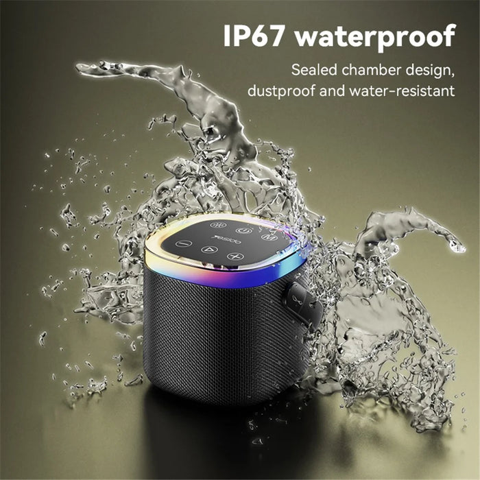 YESIDO YSW25 IP67 Waterproof Bluetooth-compatible Speaker 1800mAh Portable Wireless Speaker with RGB Light - 4