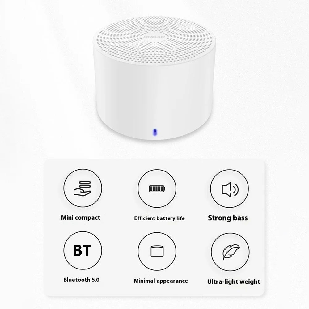 DUDAO Y12 Bluetooth-compatible 5.0 Portable Speaker Lightweight Outdoor Mini Wireless Subwoofer - 3