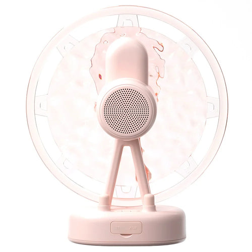 ZAY-L07 Ferris Wheel Water Ripple Bluetooth-compatible Speaker Atmosphere Colorful Light Creative Mini Speaker Home Decor - Pink - 1