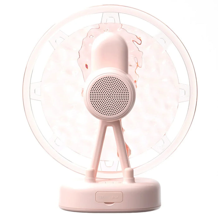 ZAY-L07 Ferris Wheel Water Ripple Bluetooth-compatible Speaker Atmosphere Colorful Light Creative Mini Speaker Home Decor - Pink - 1