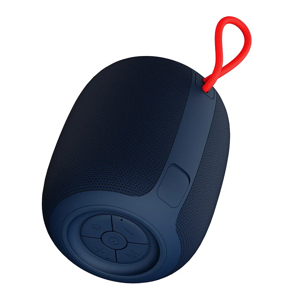 BT2931 Mini Outdoor Waterproof Bluetooth-compatible Speaker Heavy Bass Cloth Mesh Loudspeaker - Dark Blue - 2