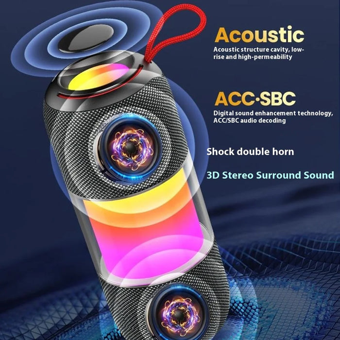 BT2676 PLUS Waterproof Bluetooth-compatible 5.3 Outdoor Speaker with Dual 10W Drivers and Powerful Bass - 6