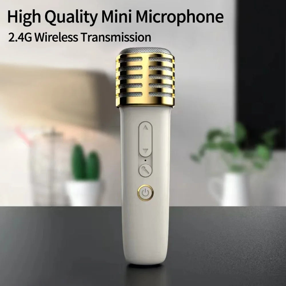 T7 Portable Karaoke Bluetooth-compatible Speaker Colorful Light Loudspeaker with 1 Microphone - 6