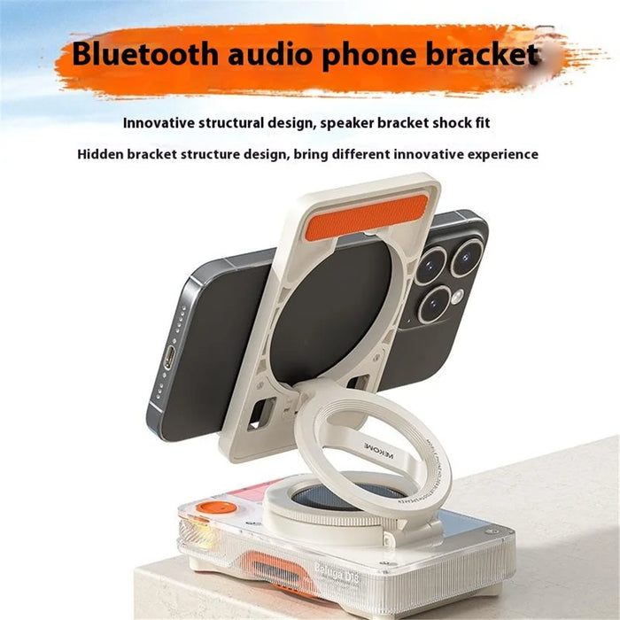 WEKOME Beluga D18 Bluetooth-compatible Speaker With Stand 5W Wireless Audio Device 45MM Driver Unit - Black - 6