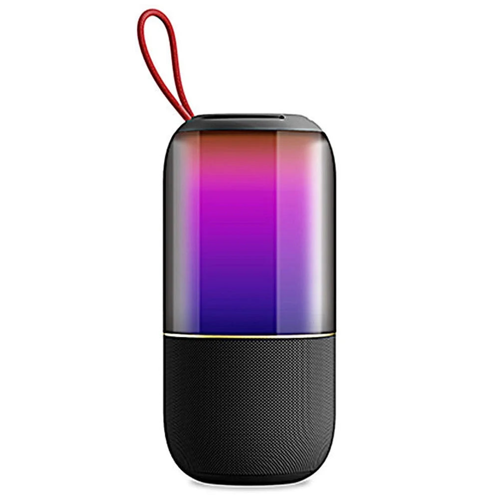 BT2675 Portable Bluetooth-compatible Speaker IPX7 Waterproof Subwoofer with RGB Light Support TF Card - Black - 1