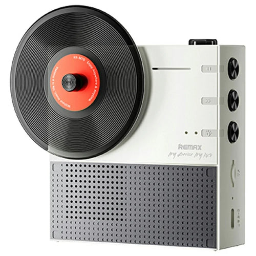 REMAX RB-M79 Retro Wireless Portable Speaker Bluetooth-compatible 5.4 10m Range 1200mAh Speaker - White - 1