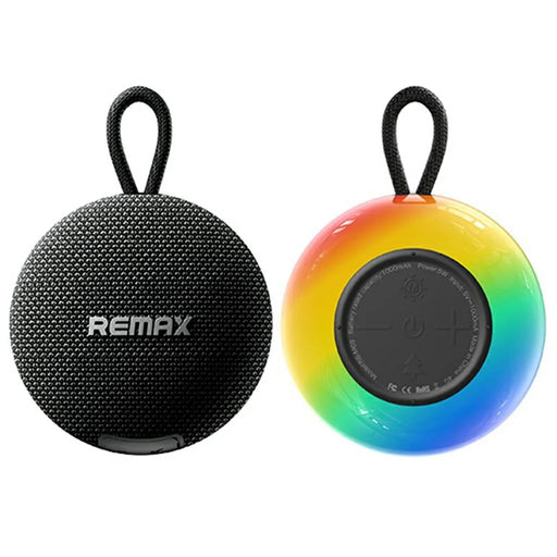 REMAX RB-M69 Portable Wireless Speaker Bluetooth-compatible 5.4 RGB Light TWS Stereo Music Speaker - Black - 1