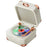 REMAX RB-M71 Portable Wireless Bluetooth-compatible Speaker Retro Suitcase Design Stereo Sound Speaker - Beige - 1