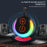 Portable RGB Light Round Bluetooth-compatible Speaker Outdoor Desktop Wireless TWS Subwoofer - Green - 3