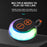 Portable RGB Light Round Bluetooth-compatible Speaker Outdoor Desktop Wireless TWS Subwoofer - Green - 7