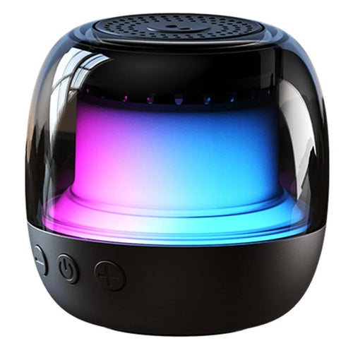 M88 Portable Bluetooth-compatible Speaker RGB Atmosphere Light Gyro Rotation Wireless Loudspeaker - 1