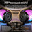 M88 Portable Bluetooth-compatible Speaker RGB Atmosphere Light Gyro Rotation Wireless Loudspeaker - 4