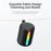 ROCK S56 Fabric Mesh BT Speaker with Ambient Light Stereo Sound Multi-Connection Portable Speaker - 7