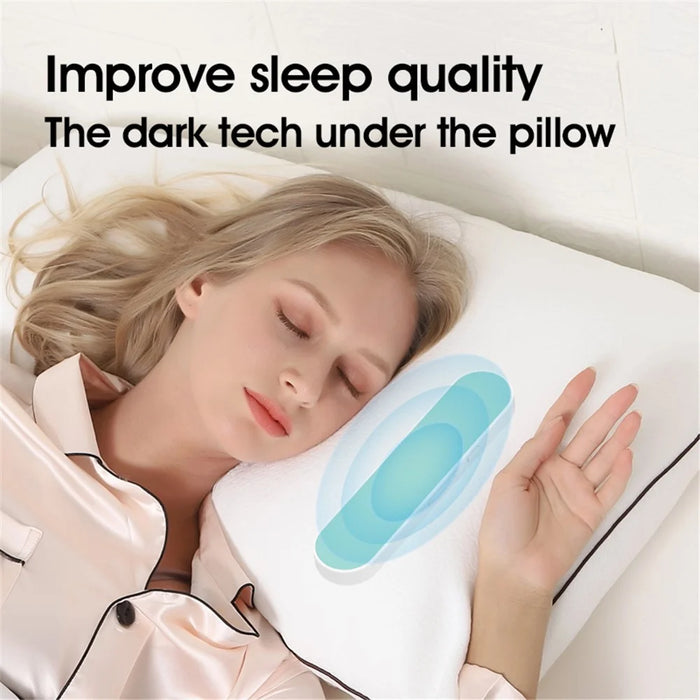 SMB-01A Under Pillow Speaker Wireless Mini Sleep Aid White Noise Bone Conduction Music Box Bluetooth-Compatible Player - Black - 4