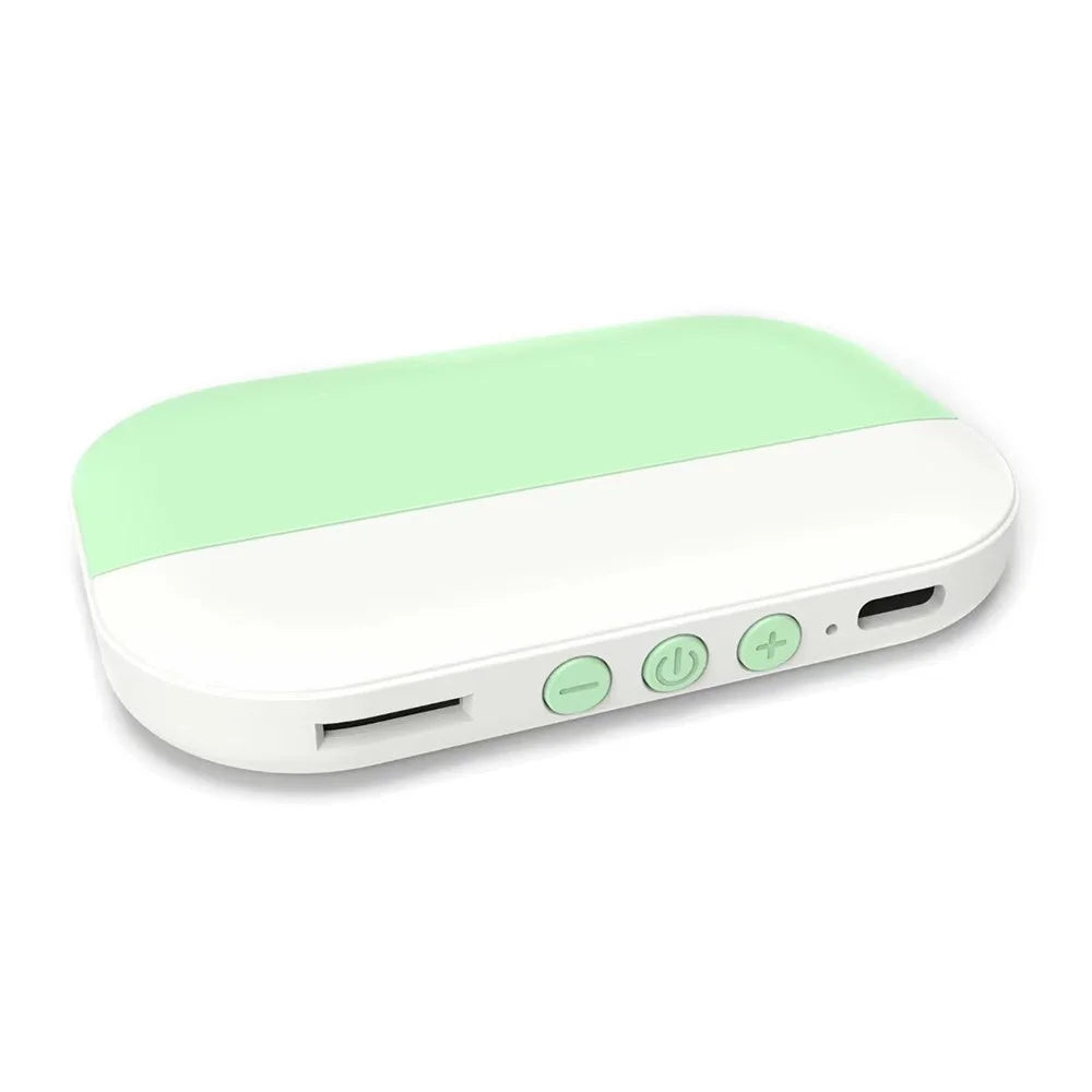SMB-02 Bone Conduction Under Pillow Speaker Bluetooth-Compatible Sleep Aid Mini Music Box - Light Green - 1