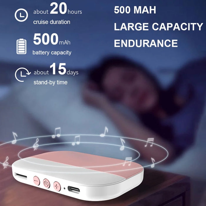 SMB-02 Bone Conduction Under Pillow Speaker Bluetooth-Compatible Sleep Aid Mini Music Box - Light Green - 3