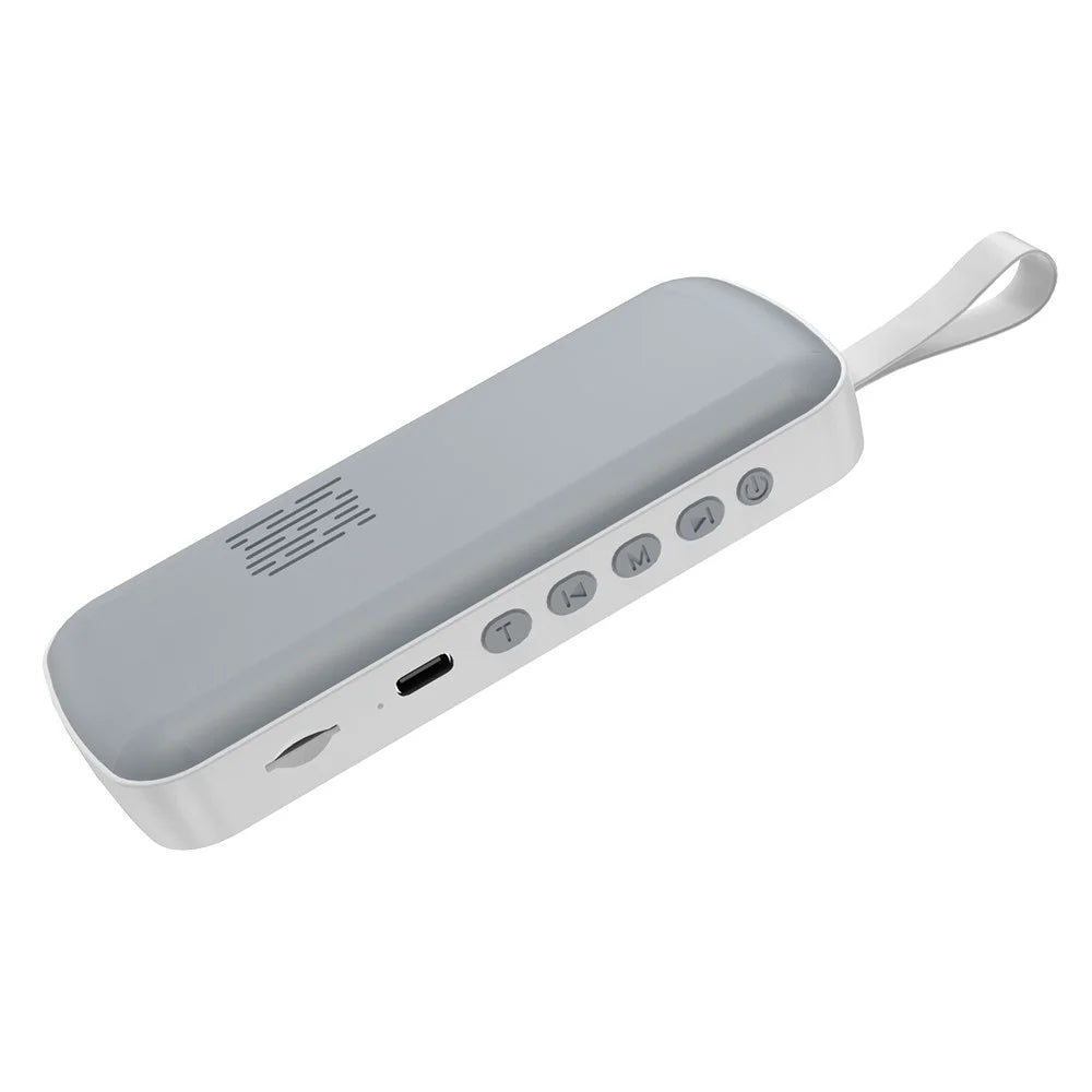 SMB-03 Bone Conduction Sleep Speaker Mini Wireless Bluetooth-Compatible Under Pillow Speaker - Grey+White - 1