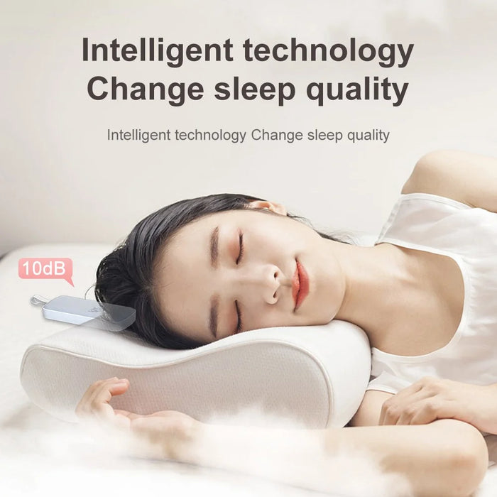 SMB-03 Bone Conduction Sleep Speaker Mini Wireless Bluetooth-Compatible Under Pillow Speaker - Grey+White - 4