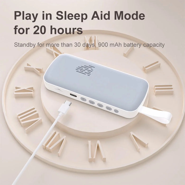 SMB-03 Bone Conduction Sleep Speaker Mini Wireless Bluetooth-Compatible Under Pillow Speaker - Grey+White - 7