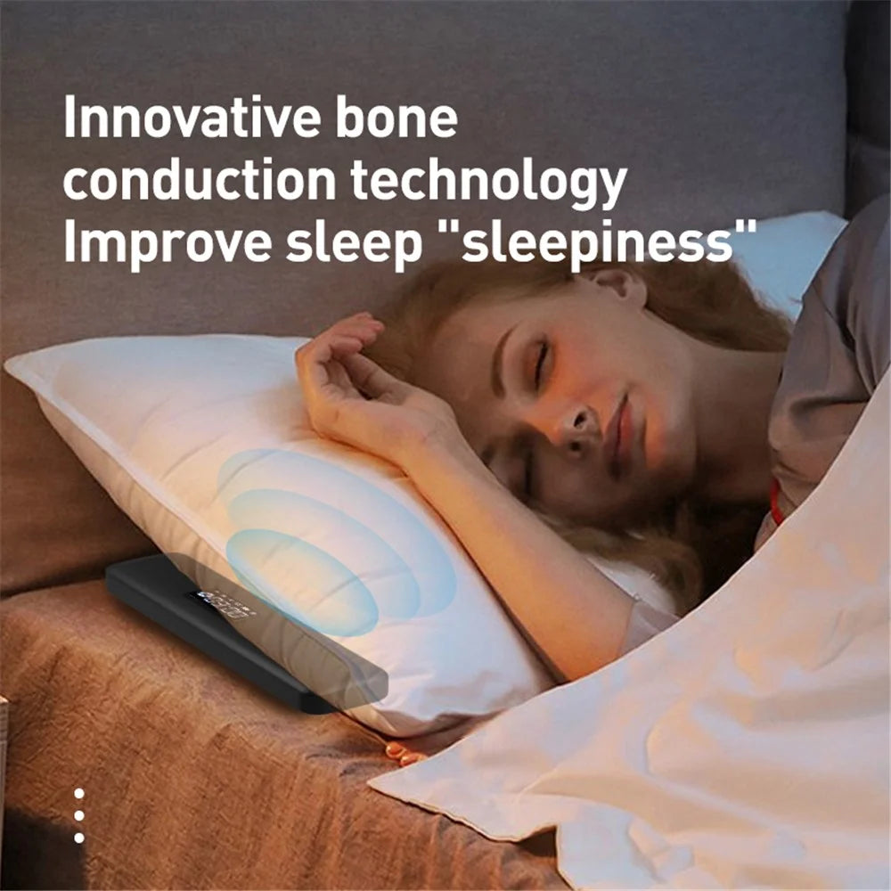 SMB-04 Smart Bone Conduction Bluetooth-Compatible Under Pillow Speaker Sleep Aid Mini White Noise Music Box - Black - 3