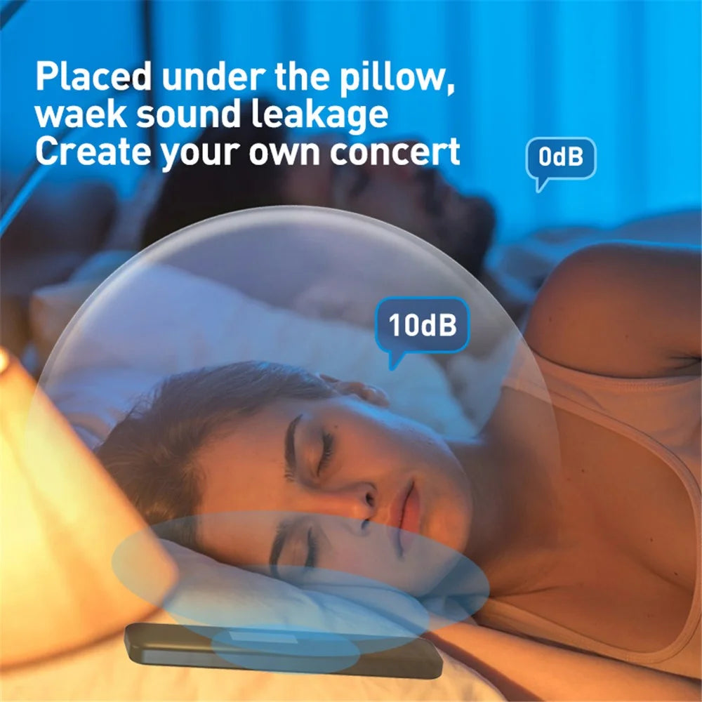 SMB-04 Smart Bone Conduction Bluetooth-Compatible Under Pillow Speaker Sleep Aid Mini White Noise Music Box - Black - 5