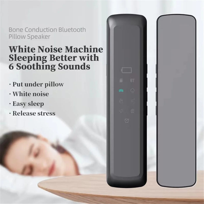 SMB-05 Portable Bone Conduction Sleep Aid Music Box Wireless Bluetooth-Compatible Under Pillow Speaker - Black - 4