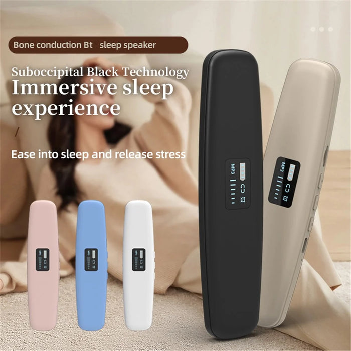 SMB-06 Smart Sleep Aid Under Pillow Music Box Bone Conduction Wireless Bluetooth-Compatible Speaker - Black - 4