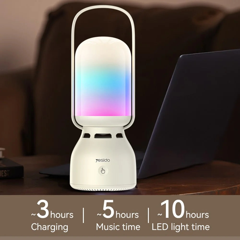 YESIDO YSW26 Outdoor Bluetooth-Compatible Speaker Portable Wireless Music Player with 11 Lighting Modes - 2