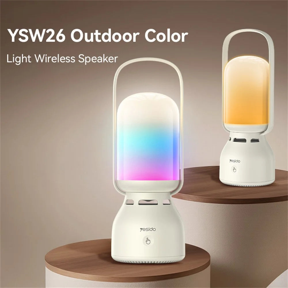 YESIDO YSW26 Outdoor Bluetooth-Compatible Speaker Portable Wireless Music Player with 11 Lighting Modes - 4