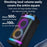 YESIDO YSW29 Outdoor Digital Bluetooth-Compatible Speaker Ambient Light Karaoke System with Microphone - 7