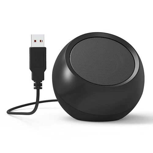 LLR504 USB Mini Subwoofer Portable 5W Speaker Computer Sound Box with 115cm Cable - 1