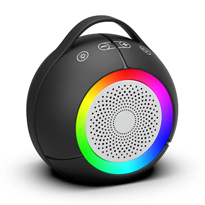 LLR096 Ball Shape USB Mini Desktop Speaker 5W Wired Subwoofer with RGB Light for PC Laptop - 2