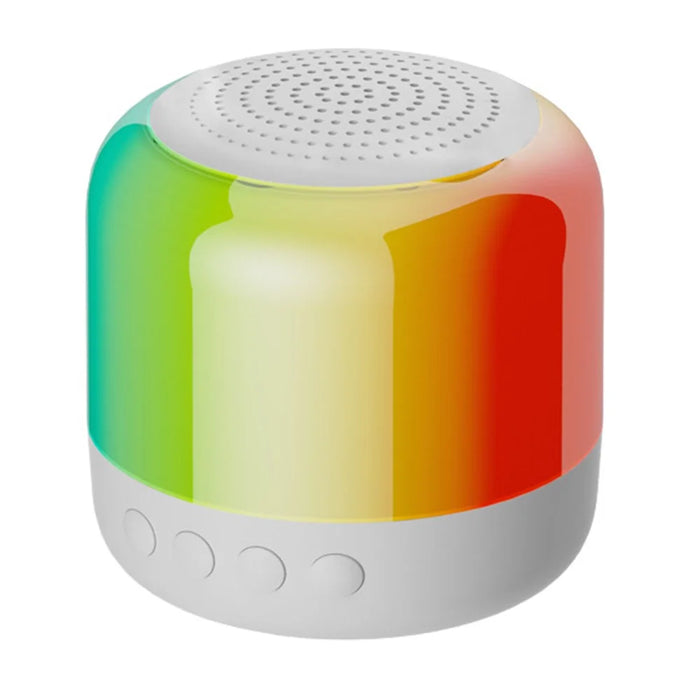 Y6C Portable Outdoor Bluetooth-Compatible Speaker Stereo Surround Wireless Mini Subwoofer with RGB Light - White - 1