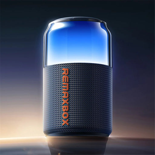 REMAX RB-M21 TWS Portable Wireless Bluetooth-Compatible Speaker with 4 RGB Lighting Mode - Blue - 2