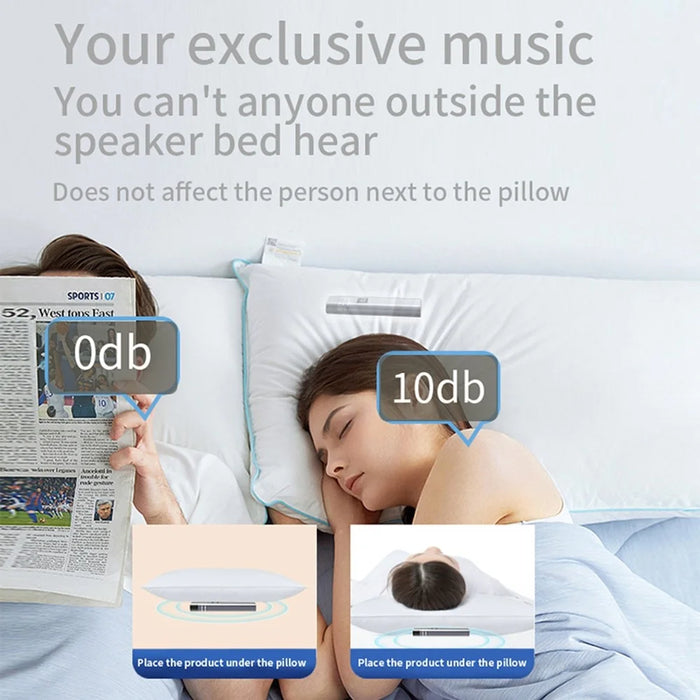 QY08 Bone Conduction Speaker Bluetooth-Compatible Sleep Aid Mini Wireless Audio Device for Bedroom / Dorm / Office - Grey - 5