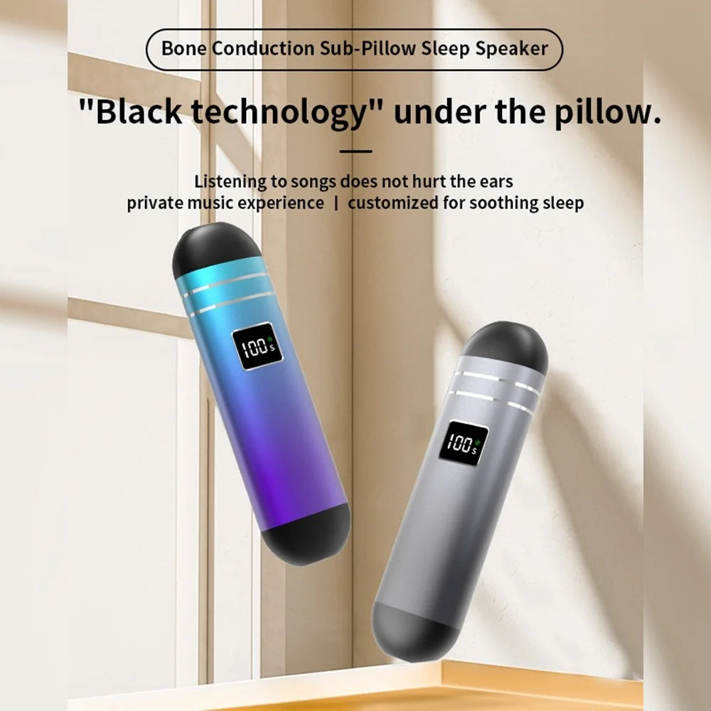 QY09 Bone Conduction Speaker with 32GB TF Card Mini Wireless Audio Device BT Sleep Aid for Bedroom / Dorm / Office - Blue Purple - 6