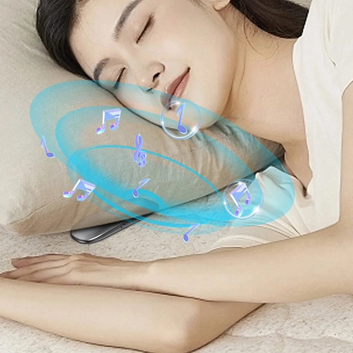 QY10 Bone Conduction Speaker Wireless Sleep Soundbox Mini Pillow Speaker - White - 6