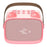 T99 Children Karaoke Speaker with Dual Microphone Multi Light Modes Bluetooth-Compatible Audio System - Pink - 4