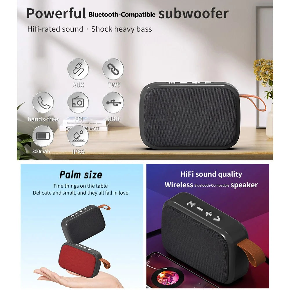 F003 IPX6 Waterproof Outdoor Subwoofer Multifunction TWS Bluetooth-Compatible Speaker with FM Radio - 2