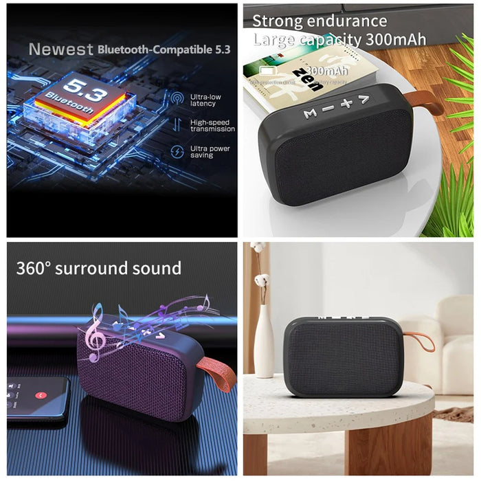 F003 IPX6 Waterproof Outdoor Subwoofer Multifunction TWS Bluetooth-Compatible Speaker with FM Radio - 3