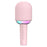 M5 Integrated Bluetooth-Compatible Karaoke Speaker Microphone with RGB Light - Pink - 1