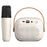 H08 Bluetooth-Compatible Karaoke Speaker with Microphone RGB Light Portable Audio System for Outdoor / Home KTV - White - 2