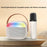 H08 Bluetooth-Compatible Karaoke Speaker with Microphone RGB Light Portable Audio System for Outdoor / Home KTV - White - 3