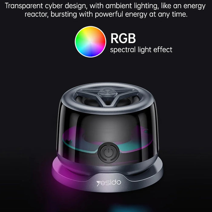 YESIDO YSW32 3W Magnetic Mini TWS Bluetooth-Compatible Speaker with LED Ambient Light - 6